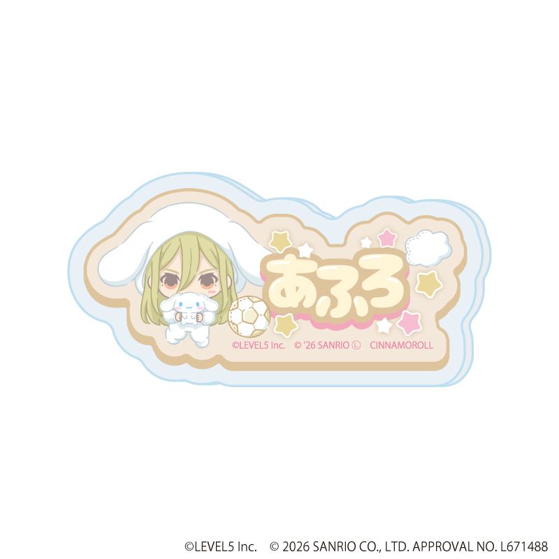 アクリルプレートバッジ「イナズマイレブン×サンリオキャラクターズ」03/ブラインド(10種)(コラボイラスト)