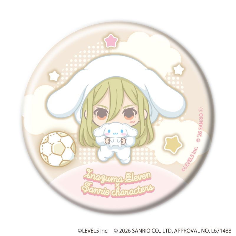 缶バッジ「イナズマイレブン×サンリオキャラクターズ」07/ブラインド(10種)(コラボイラスト)