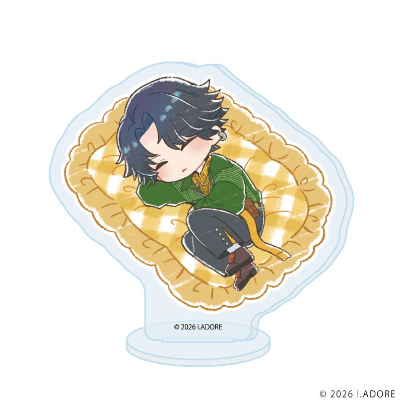 アクリルぷちスタンド「I.ADORE」01/おやすみver. ブラインド(9種)(グラフアートイラスト)