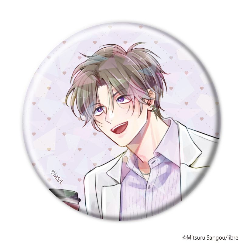 ホログラム缶バッジ「マスク男子は恋したくないのに」01/コンプリートセット(全6種)(公式&描き下ろしイラスト)