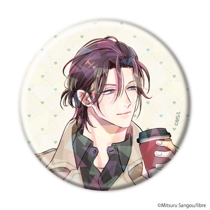 ホログラム缶バッジ「マスク男子は恋したくないのに」01/ブラインド(6種)(公式&描き下ろしイラスト)