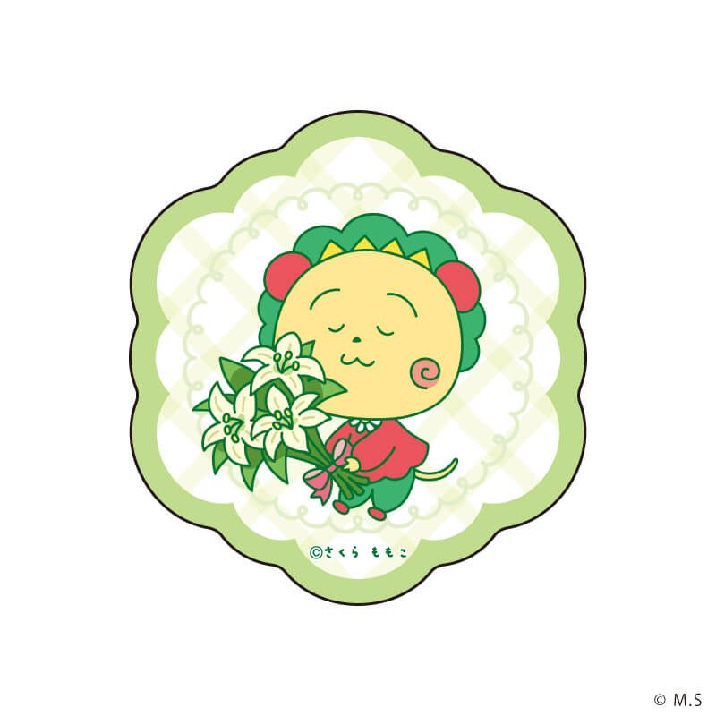 ダイカットステッカー「COJI-COJI」04/ゆり(描き下ろしイラスト)
