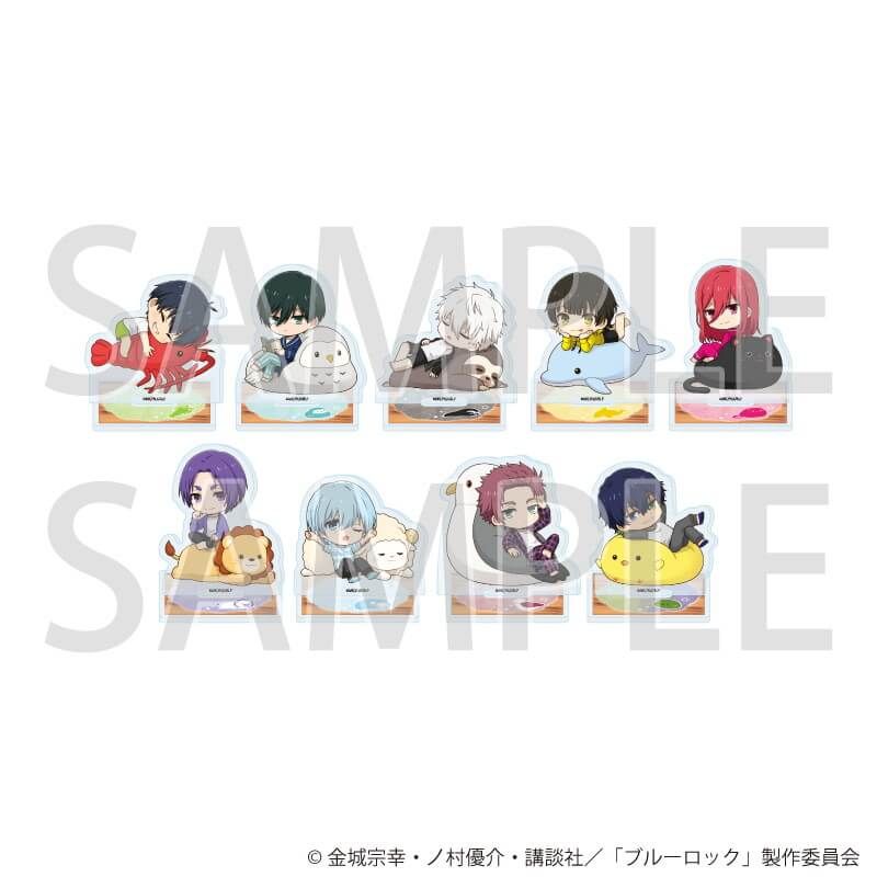アクリルぷちスタンド「TVアニメ『ブルーロック』」34/アニマルクッションver. コンプリートセット(全9種)(ミニキャライラスト)