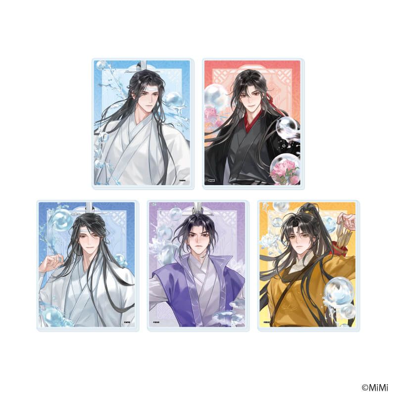 アクリルカード「大河幻想ラジオドラマ「魔道祖師」」05/シャボン玉ver. コンプリートセット(全5種)(描き下ろしイラスト)