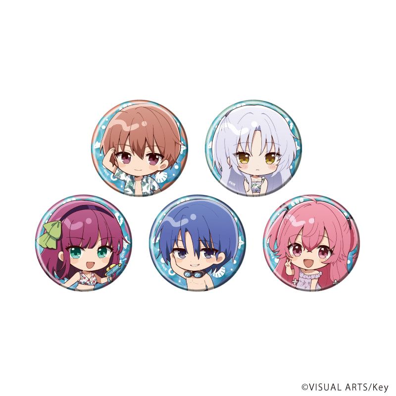缶バッジ「Angel Beats!＆Charlotte」03/ブラインド(5種)An(ミニキャライラスト)