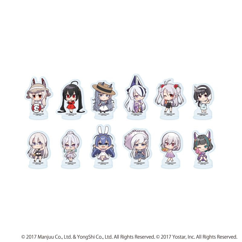 アクリルぷちスタンド「アズールレーン」01/サマードレスver. ブラインド(12種)(ミニキャライラスト)