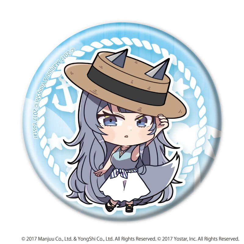 缶バッジ「アズールレーン」01/サマードレスver. ブラインド(12種)(ミニキャライラスト)