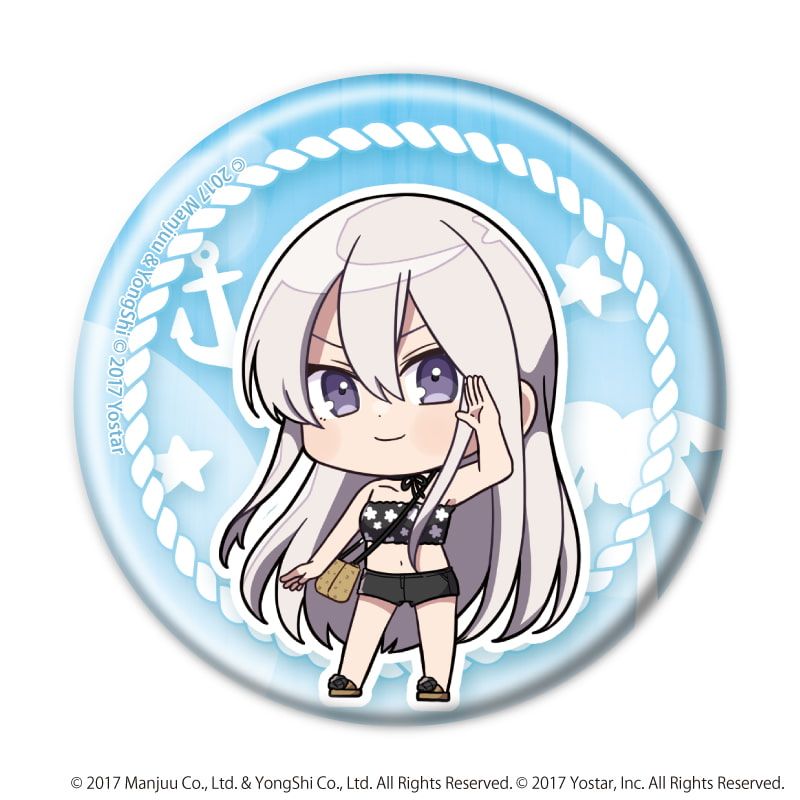 缶バッジ「アズールレーン」01/サマードレスver. ブラインド(12種)(ミニキャライラスト)