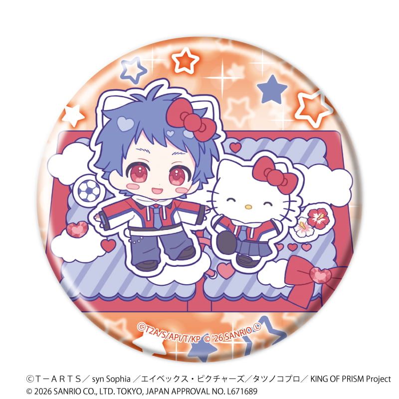缶バッジ「KING OF PRISM 10th ANNIVERSARY×サンリオキャラクターズ