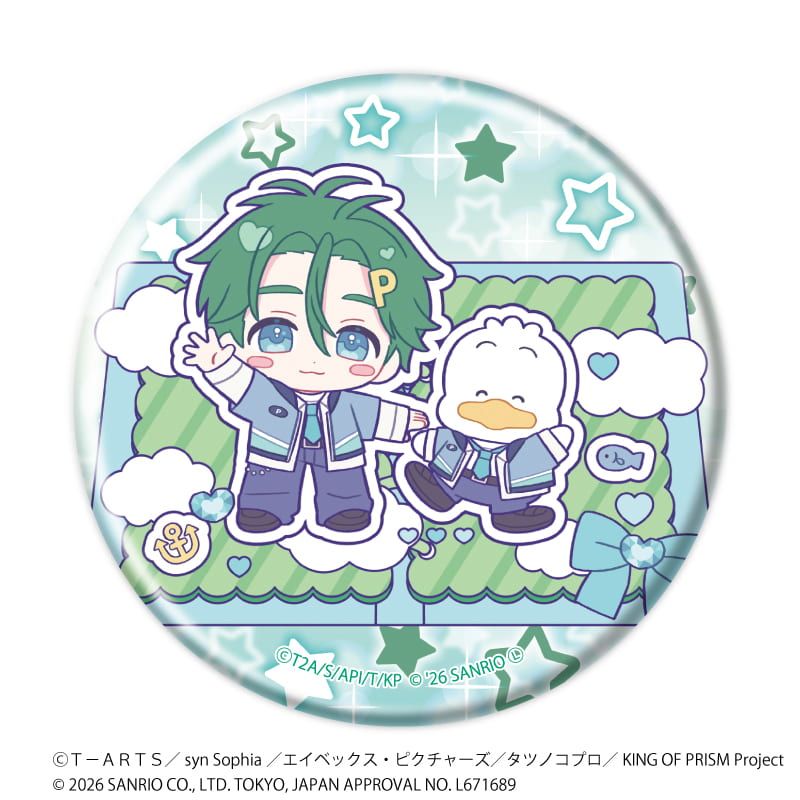缶バッジ「KING OF PRISM 10th ANNIVERSARY×サンリオキャラクターズ