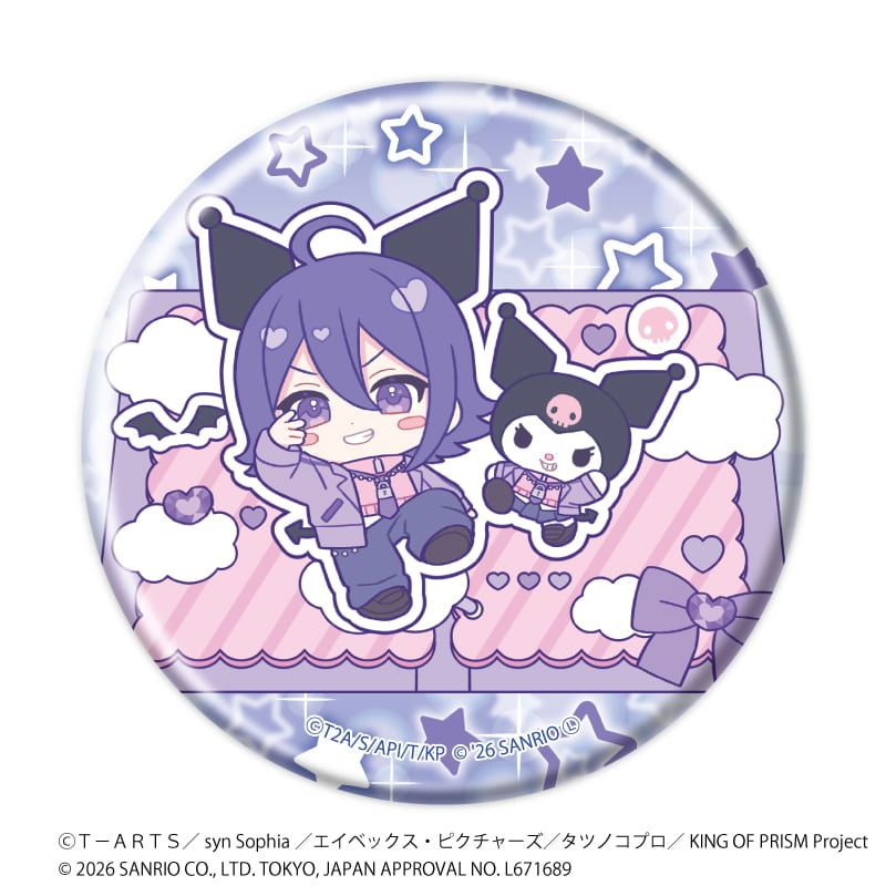 缶バッジ「KING OF PRISM 10th ANNIVERSARY×サンリオキャラクターズ」03/コンプリートセット(全10種)ミニ
