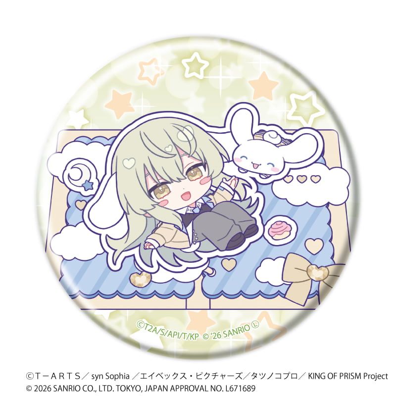 缶バッジ「KING OF PRISM 10th ANNIVERSARY×サンリオキャラクターズ」03/コンプリートセット(全10種)ミニ