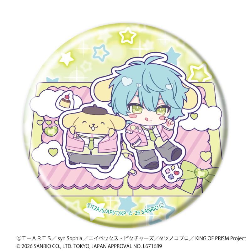 缶バッジ「KING OF PRISM 10th ANNIVERSARY×サンリオキャラクターズ」03/コンプリートセット(全10種)ミニ