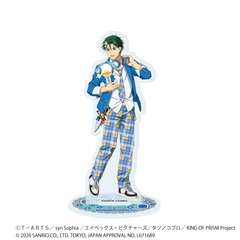 アクリルスタンド「KING OF PRISM 10th ANNIVERSARY×サンリオキャラクターズ」15/鷹梁ミナト×あひるのペックル