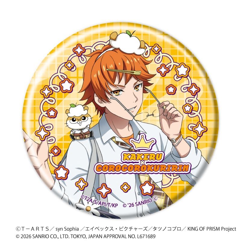 缶バッジ「KING OF PRISM 10th ANNIVERSARY×サンリオキャラクターズ」02/コンプリートセット(全10種)等身