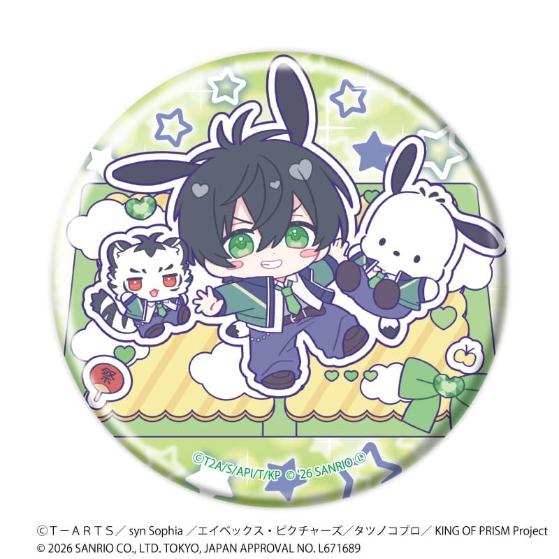 缶バッジ「KING OF PRISM 10th ANNIVERSARY×サンリオキャラクターズ」03/ブラインド(10種)ミニ