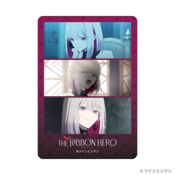 ダイカットステッカー「THE RIBBON HERO リボンヒーロー」04/ベルベット(場面写イラスト)