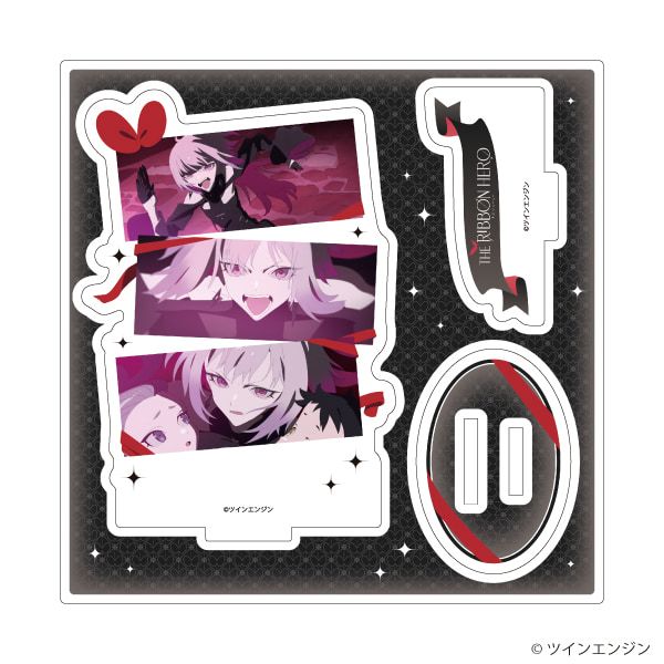 アクリルスタンドプレート「THE RIBBON HERO リボンヒーロー」08/H(場面写イラスト)