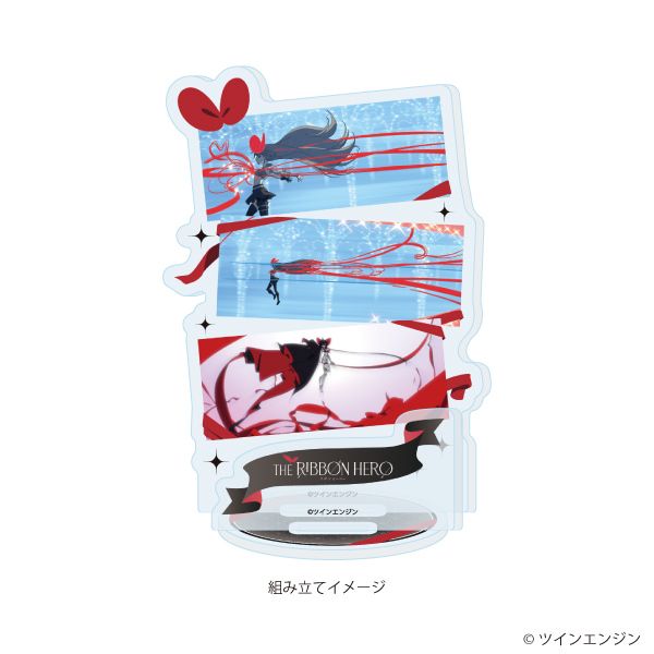 アクリルスタンドプレート「THE RIBBON HERO リボンヒーロー」03/C(場面写イラスト)