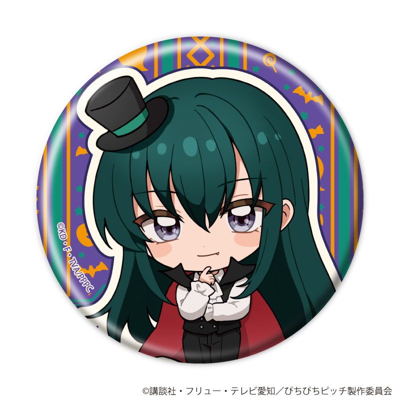 缶バッジ「マーメイドメロディー ぴちぴちピッチ」02/ハロウィンver. コンプリートセット(全8種)(ミニキャライラスト)
