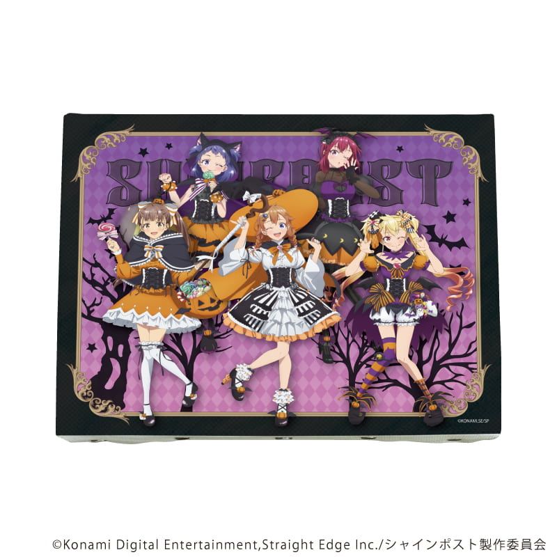 キャンバスボード(0号Fサイズ)「TVアニメ『シャインポスト』」01/集合デザイン ハロウィンver.(描き下ろしイラスト)