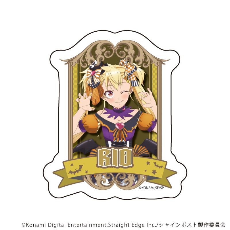 ダイカットスマホステッカー「TVアニメ『シャインポスト』」03/聖舞理王 ハロウィンver.(描き下ろしイラスト)