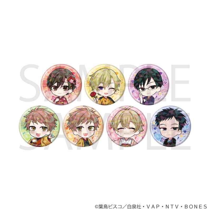 ホログラム缶バッジ(57mm)「桜蘭高校ホスト部」02/コンプリートセット(全7種)(ミニキャライラスト)