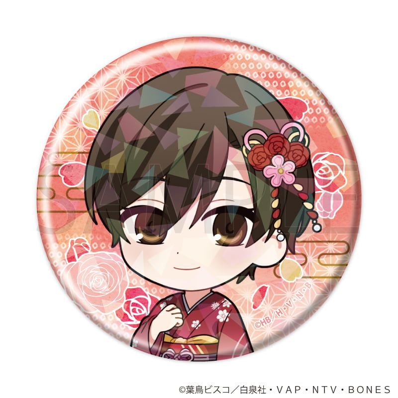 ホログラム缶バッジ(57mm)「桜蘭高校ホスト部」02/コンプリートセット(全7種)(ミニキャライラスト)