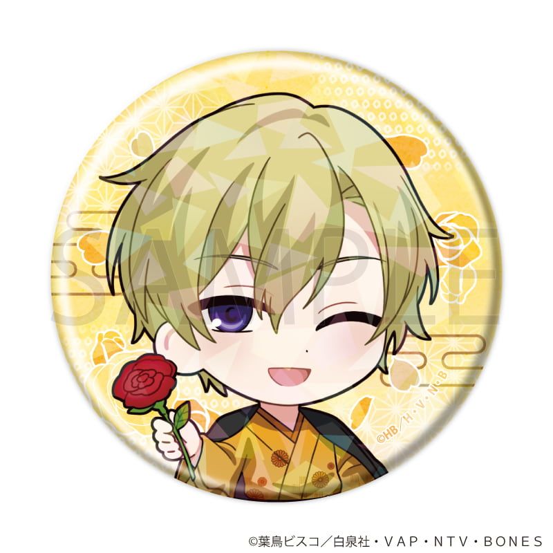 ホログラム缶バッジ(57mm)「桜蘭高校ホスト部」02/コンプリートセット(全7種)(ミニキャライラスト)