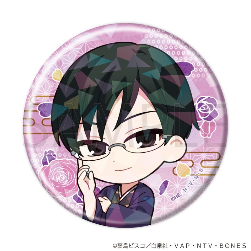 ホログラム缶バッジ(57mm)「桜蘭高校ホスト部」02/コンプリートセット(全7種)(ミニキャライラスト)