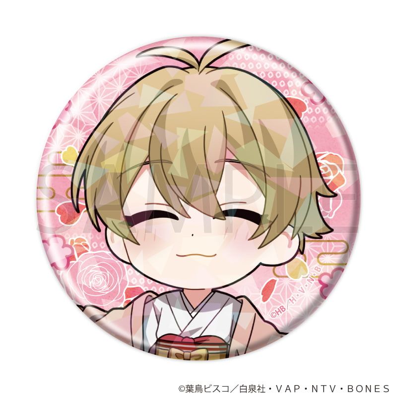 ホログラム缶バッジ(57mm)「桜蘭高校ホスト部」02/コンプリートセット(全7種)(ミニキャライラスト)