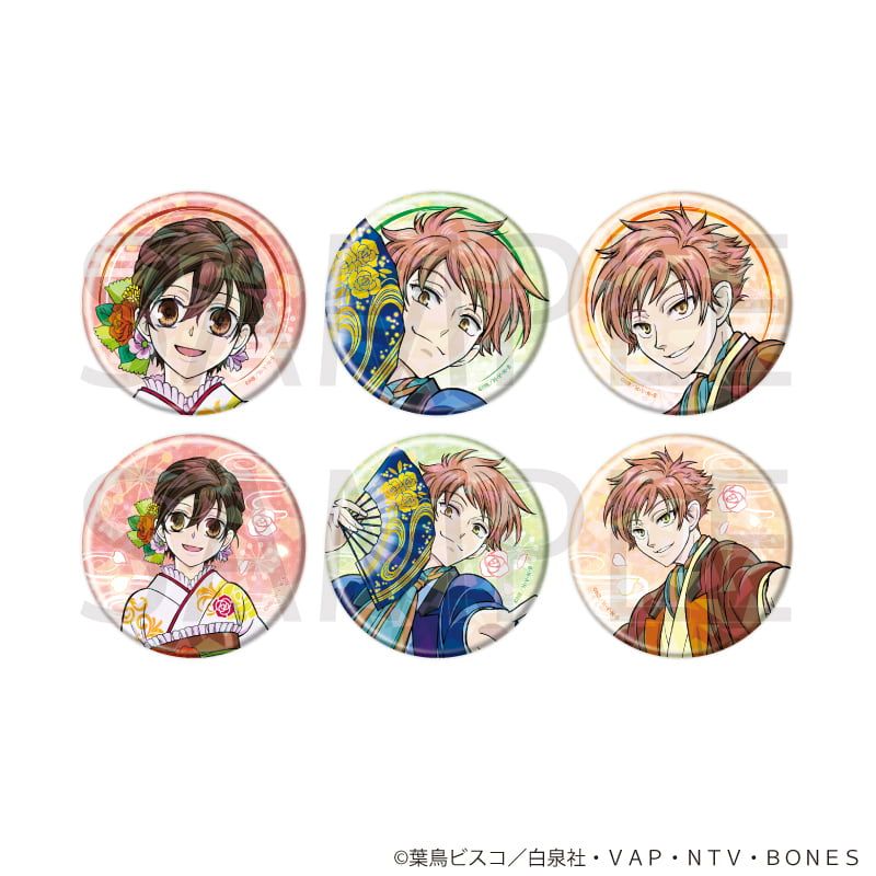 ホログラム缶バッジ(57mm)「桜蘭高校ホスト部」01/コンプリートセット(全6種)(描き下ろしイラスト)