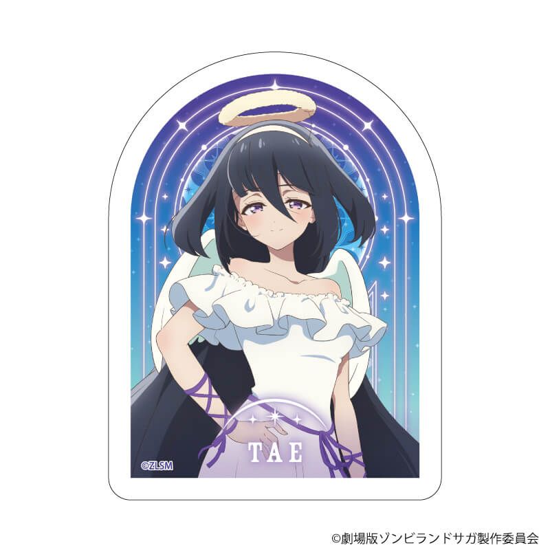 ダイカットステッカー「劇場版『ゾンビランドサガ ゆめぎんがパラダイス』」21/山田たえ 天使ver.(描き下ろしイラスト)