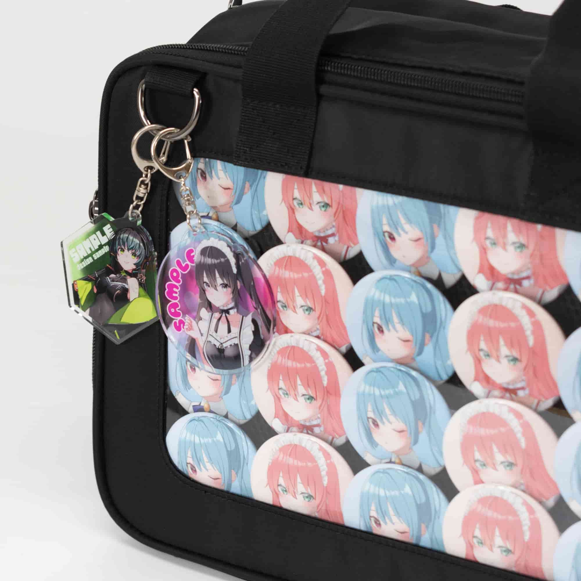 20cmぬい用 メンズ 痛ショルダーバッグ(ブラック)【推し活】