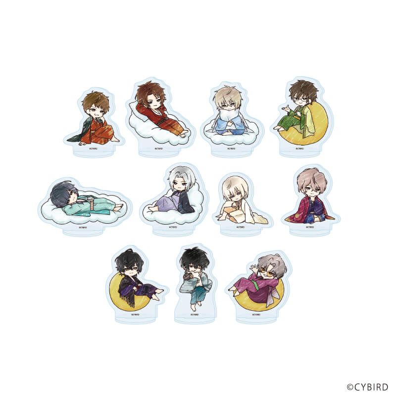 アクリルぷちスタンド「イケメン戦国◆時をかける恋」02/おやすみver. コンプリートセット(全11種)(グラフアートイラスト)