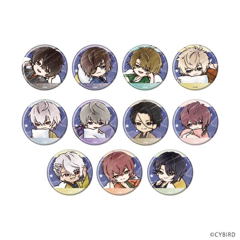 缶バッジ「イケメン戦国◆時をかける恋」01/おやすみver. コンプリートセット(全11種)(グラフアートイラスト)