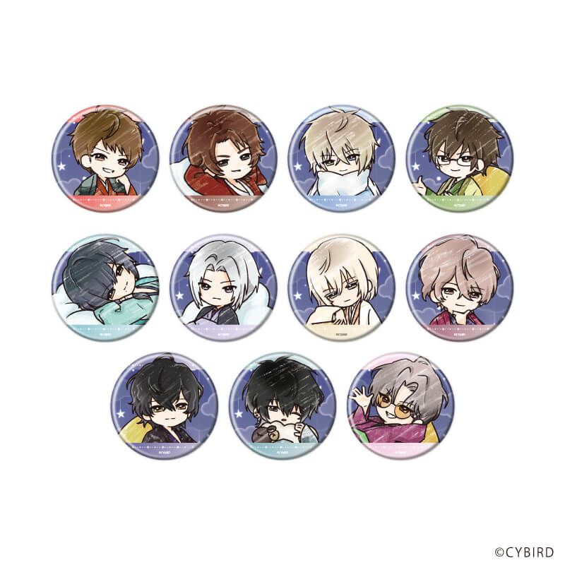 缶バッジ「イケメン戦国◆時をかける恋」02/おやすみver. ブラインド(11種)(グラフアートイラスト)