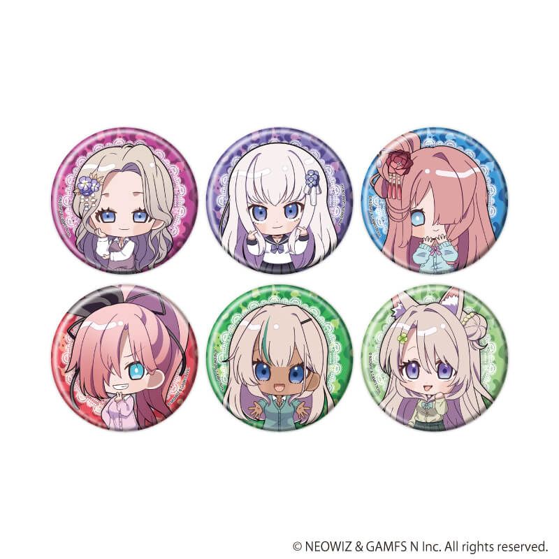 缶バッジ「ブラウンダスト2」02/平成ギャルver. ブラインド(6種)(ミニキャライラスト)