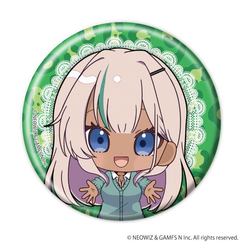 缶バッジ「ブラウンダスト2」02/平成ギャルver. ブラインド(6種)(ミニキャライラスト)