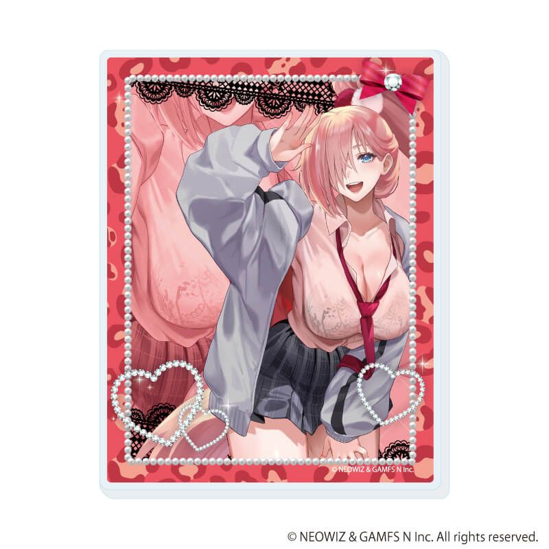 アクリルカード「ブラウンダスト2」01/平成ギャルver. ブラインド(8種)(描き起こしイラスト)