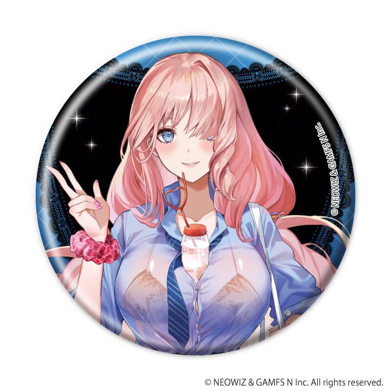 缶バッジ「ブラウンダスト2」01/平成ギャルver. ブラインド(5種)(描き起こしイラスト)