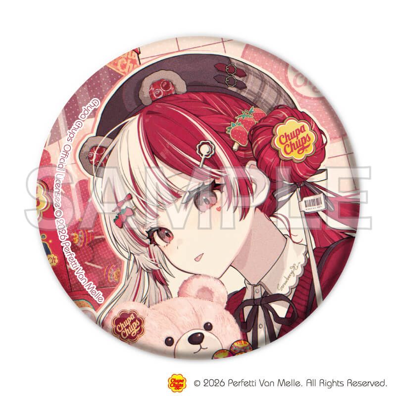 マット加工缶バッジ(57mm)「複数イラストレーター×チュッパチャプス」01/コンプリートセット(全10種)(コラボイラスト)
