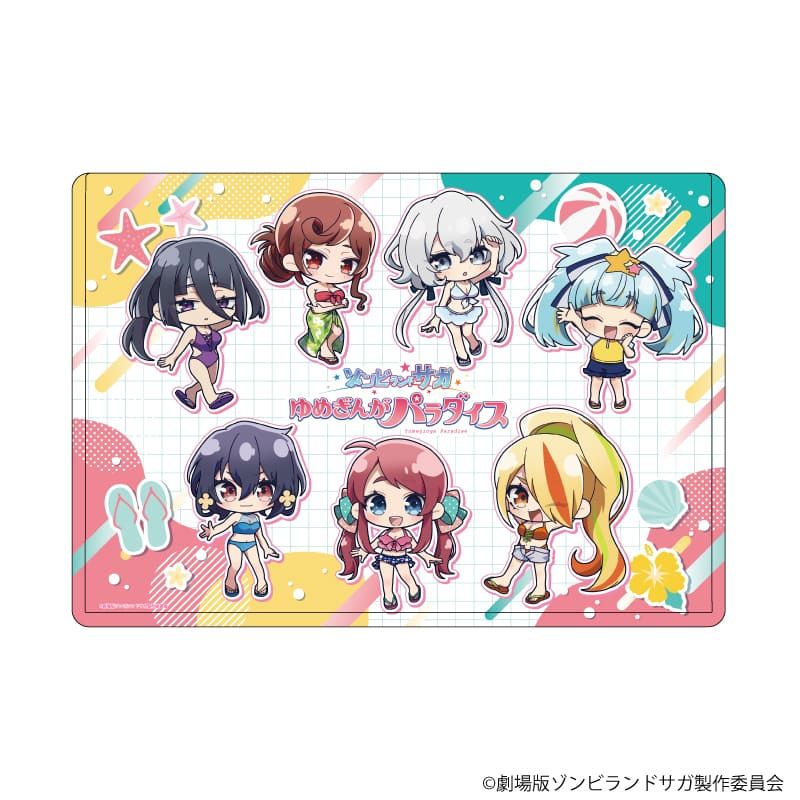 キャラクリアケース「劇場版『ゾンビランドサガ ゆめぎんがパラダイス』」03/集合デザイン 水着ver.(ミニキャライラスト)