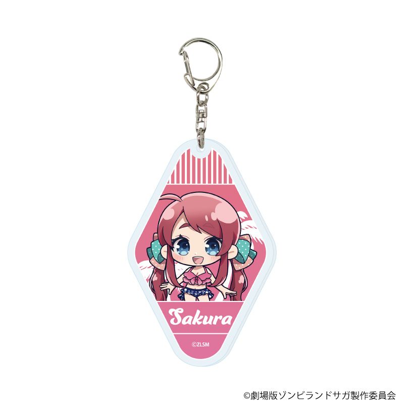 アクリルキーホルダー「劇場版『ゾンビランドサガ ゆめぎんがパラダイス』」01/コンプリートセット(全7種) 水着ver.(ミニキャライラスト)