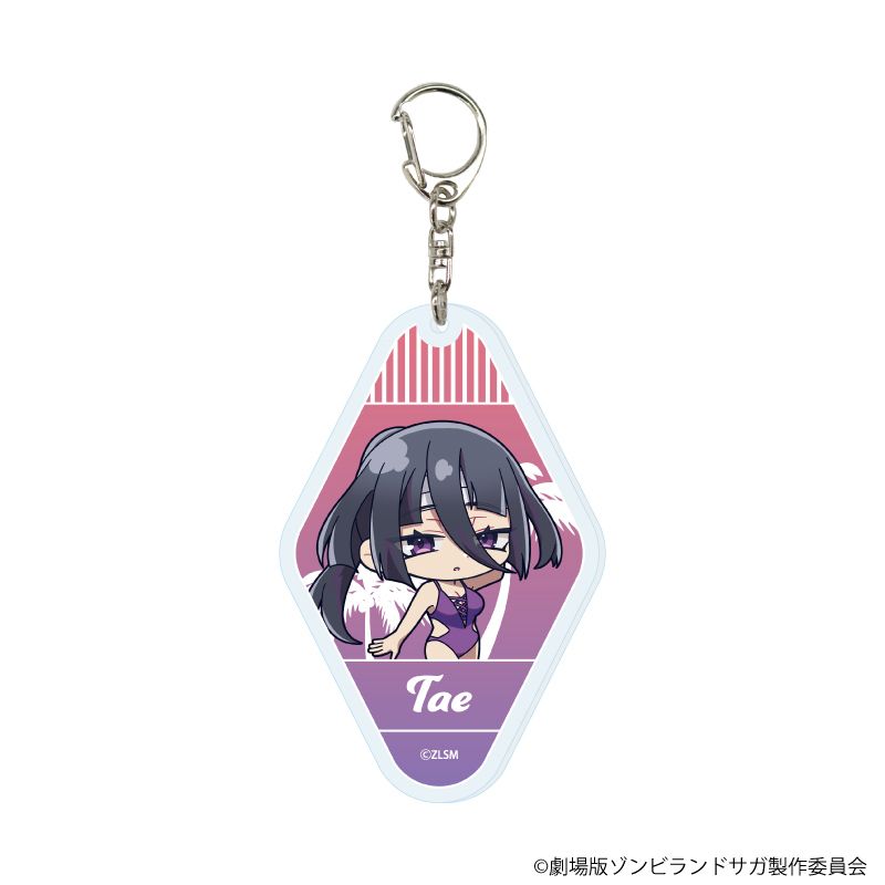 アクリルキーホルダー「劇場版『ゾンビランドサガ ゆめぎんがパラダイス』」01/コンプリートセット(全7種) 水着ver.(ミニキャライラスト)
