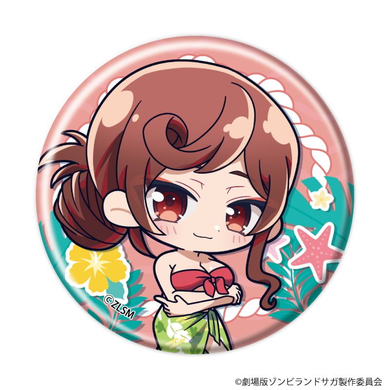 缶バッジ「劇場版『ゾンビランドサガ ゆめぎんがパラダイス』」04/ブラインド(7種) 水着ver.(ミニキャライラスト)