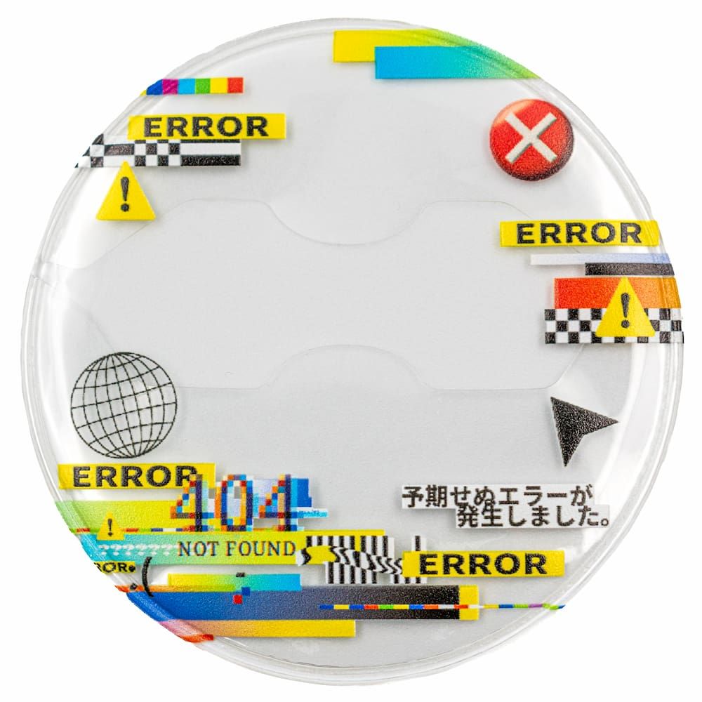 57mm缶デコカバー222/エラー画面(グリッチ)【推し活】