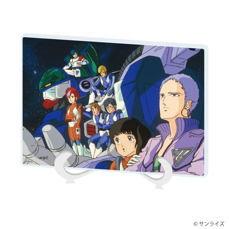 アクリルアートボード(A5サイズ)「蒼き流星SPTレイズナー」01/集合デザイン(場面写イラスト)