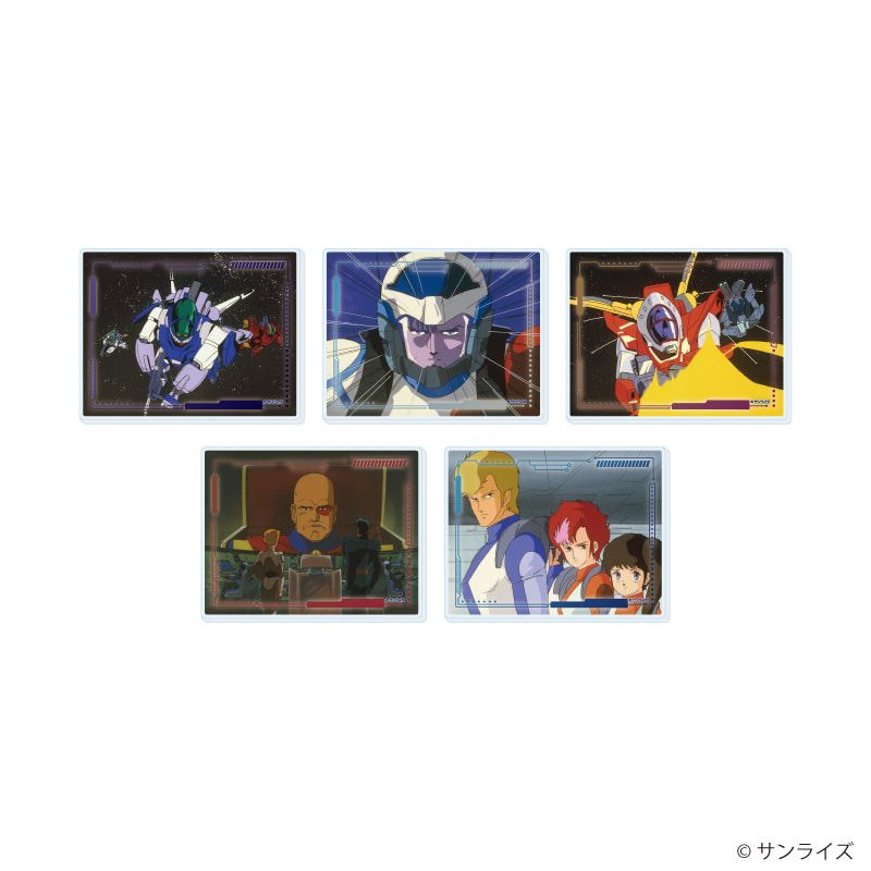 アクリルカード「蒼き流星SPTレイズナー」01/トレーディング(5種)(場面写イラスト)