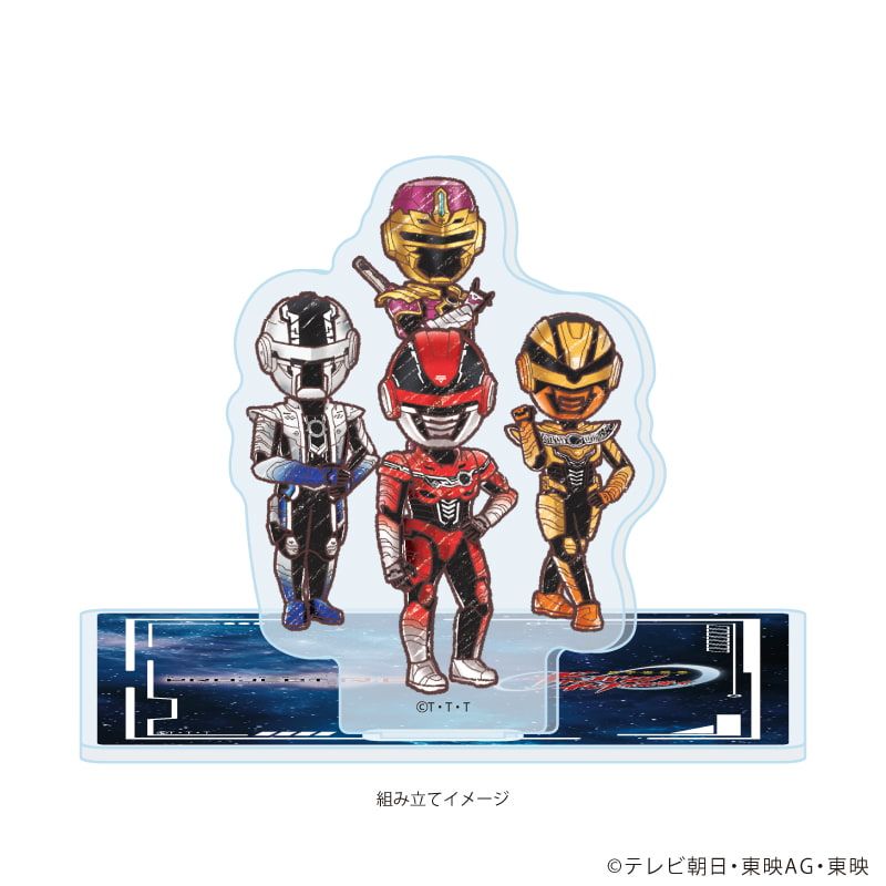 アクリルコースタースタンド「超宇宙刑事ギャバン インフィニティ」01/集合デザイン(グラフアートイラスト)